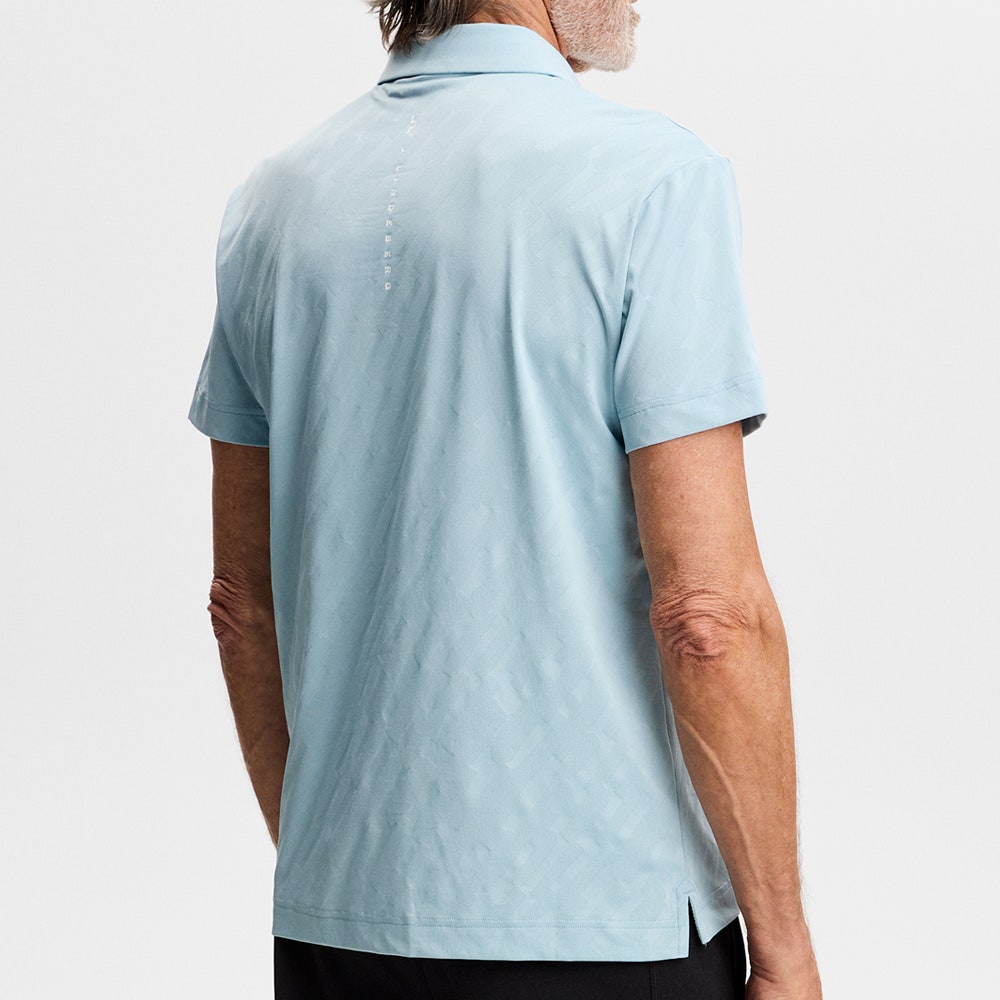 J.Lindeberg Golf Shirt - Wilhelm Regular Fit - Forget-Me-Not SS26