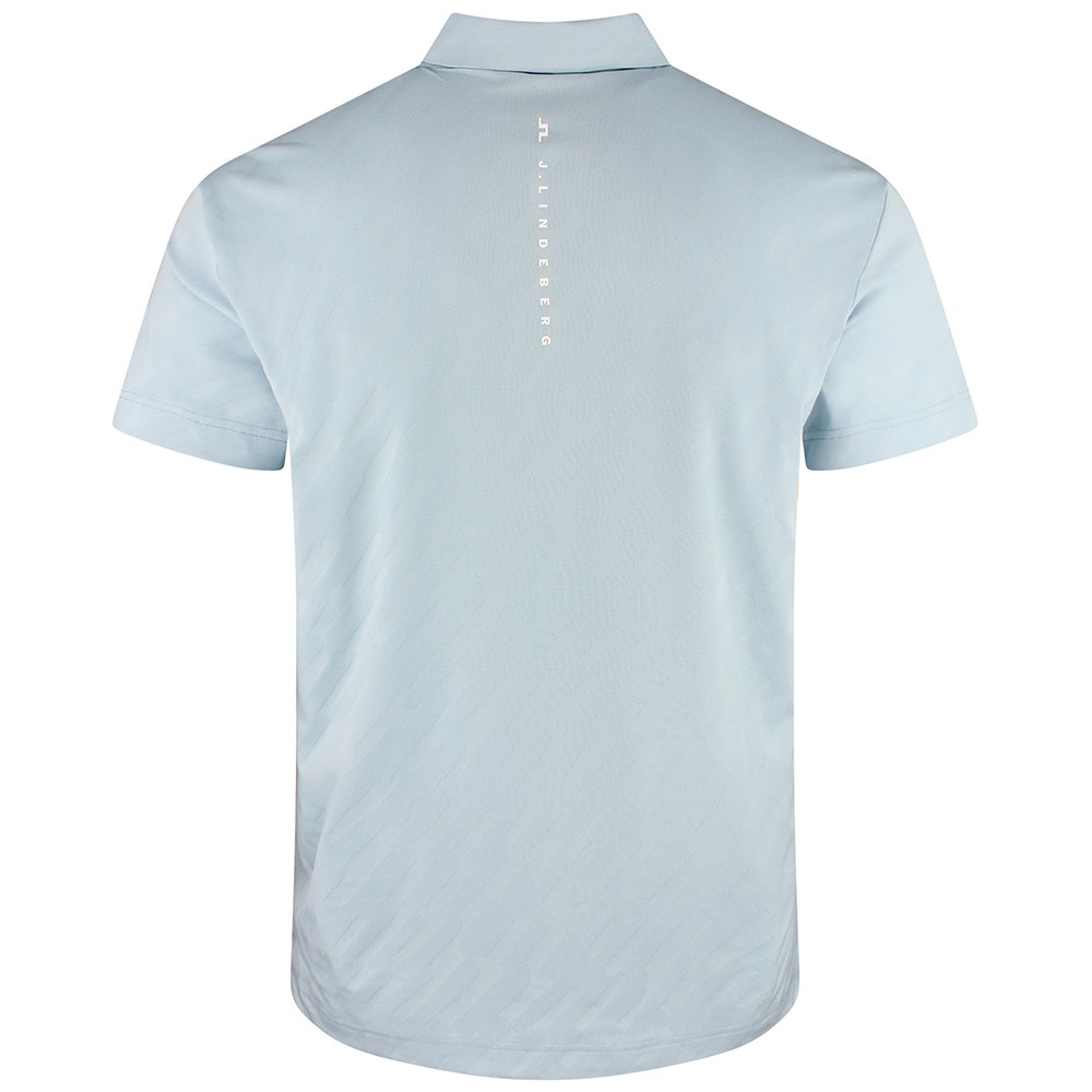 J.Lindeberg Golf Shirt - Wilhelm Regular Fit - Forget-Me-Not SS26