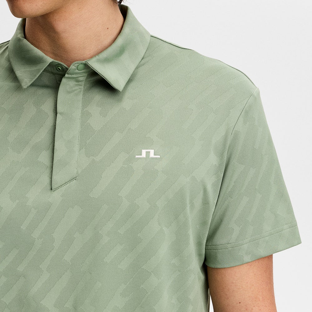 J.Lindeberg Golf Shirt - Wilhelm Regular Fit - Hedge Green SS26
