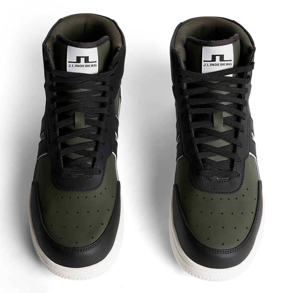 J.Lindeberg Golf Shoes - Ace High Top - Forest Green AW25