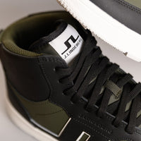 J.Lindeberg Golf Shoes - Ace High Top - Forest Green AW25