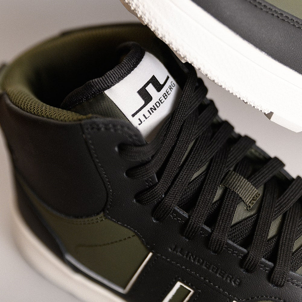 J.Lindeberg Golf Shoes - Ace High Top - Forest Green AW25