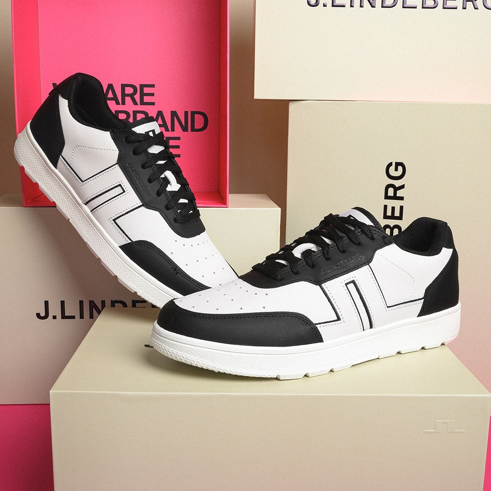 J.Lindeberg Golf Shoes - Ace Low Top - Black SS25