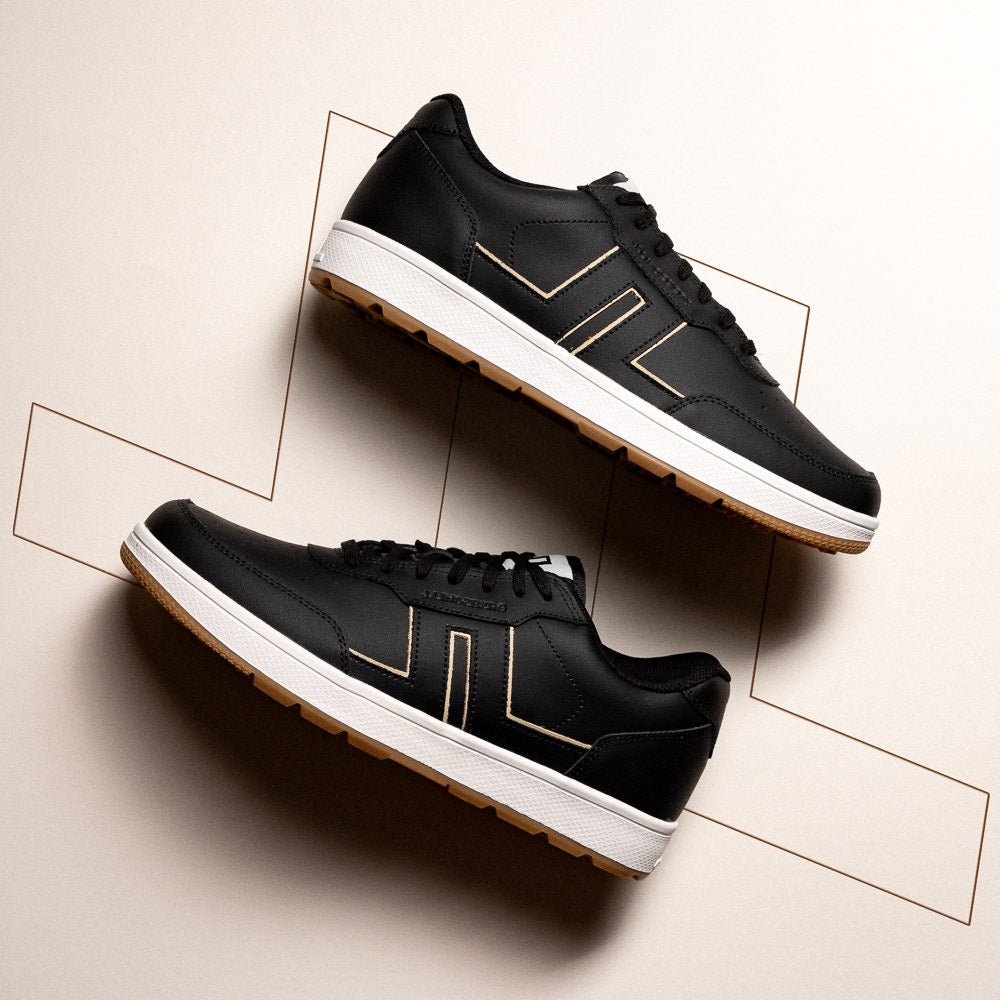 J.Lindeberg Golf Shoes - Ace Low-Top Spikeless - Black AW26