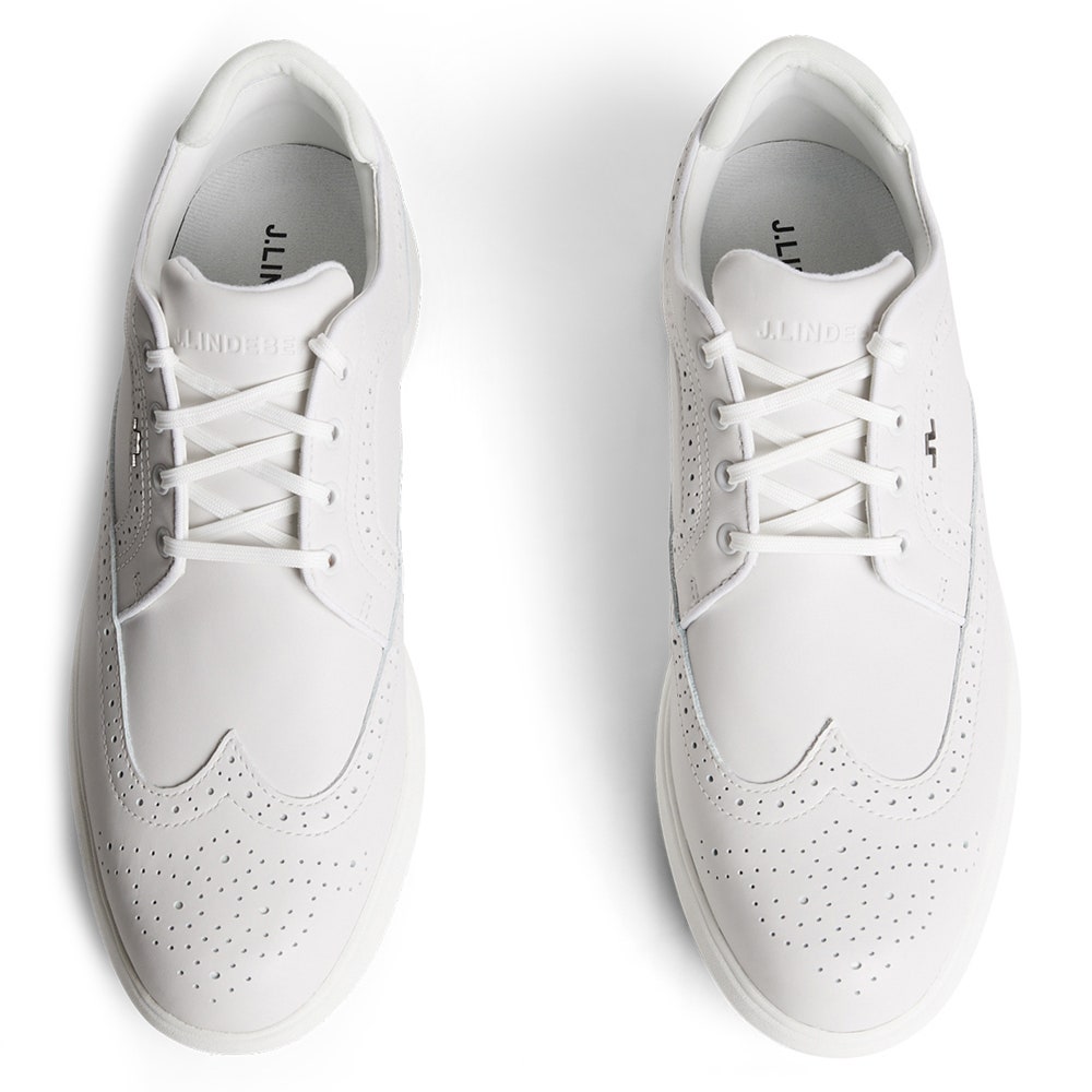 J.Lindeberg Golf Shoes - Fairway Brogue - White SS25