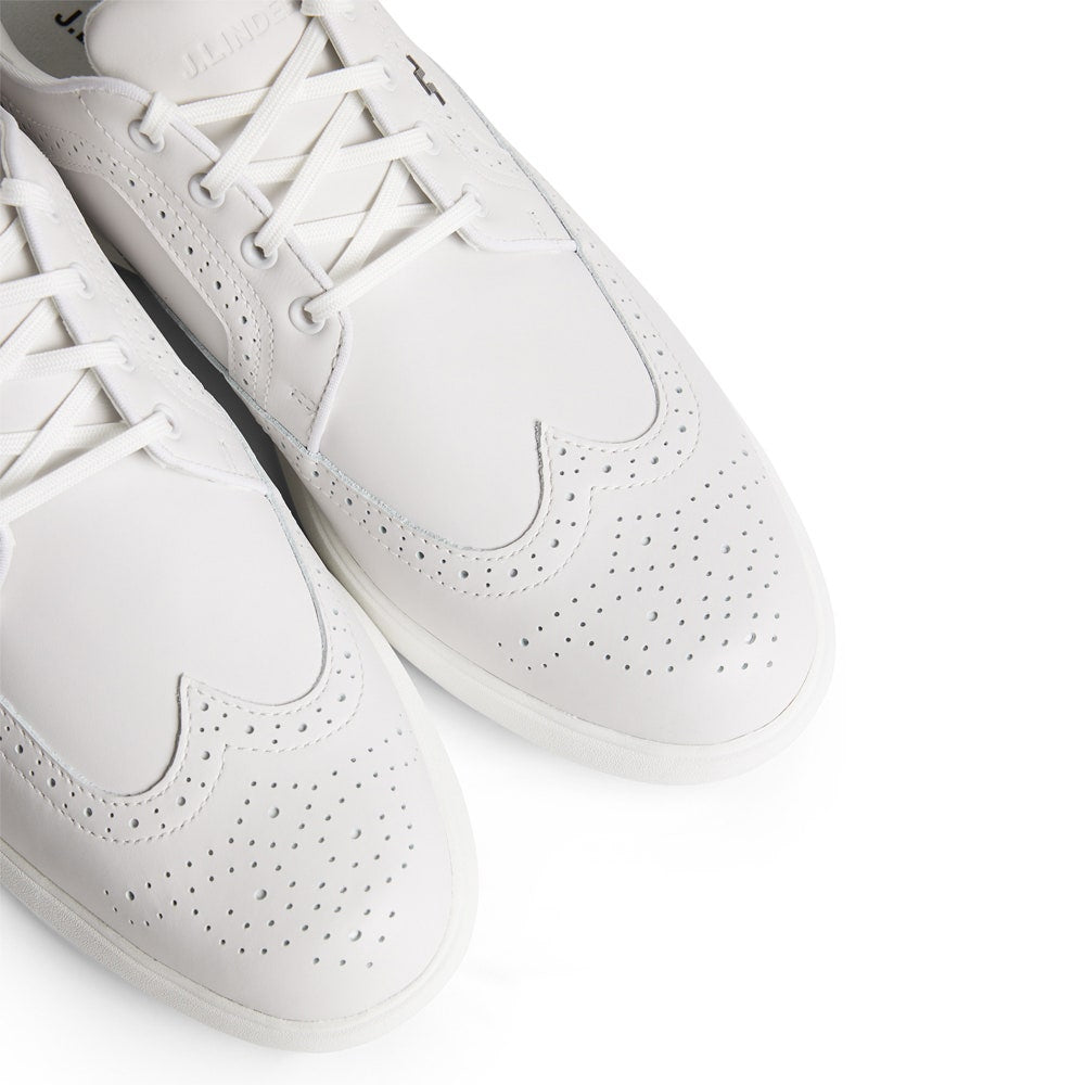 J.Lindeberg Golf Shoes - Fairway Brogue - White SS25