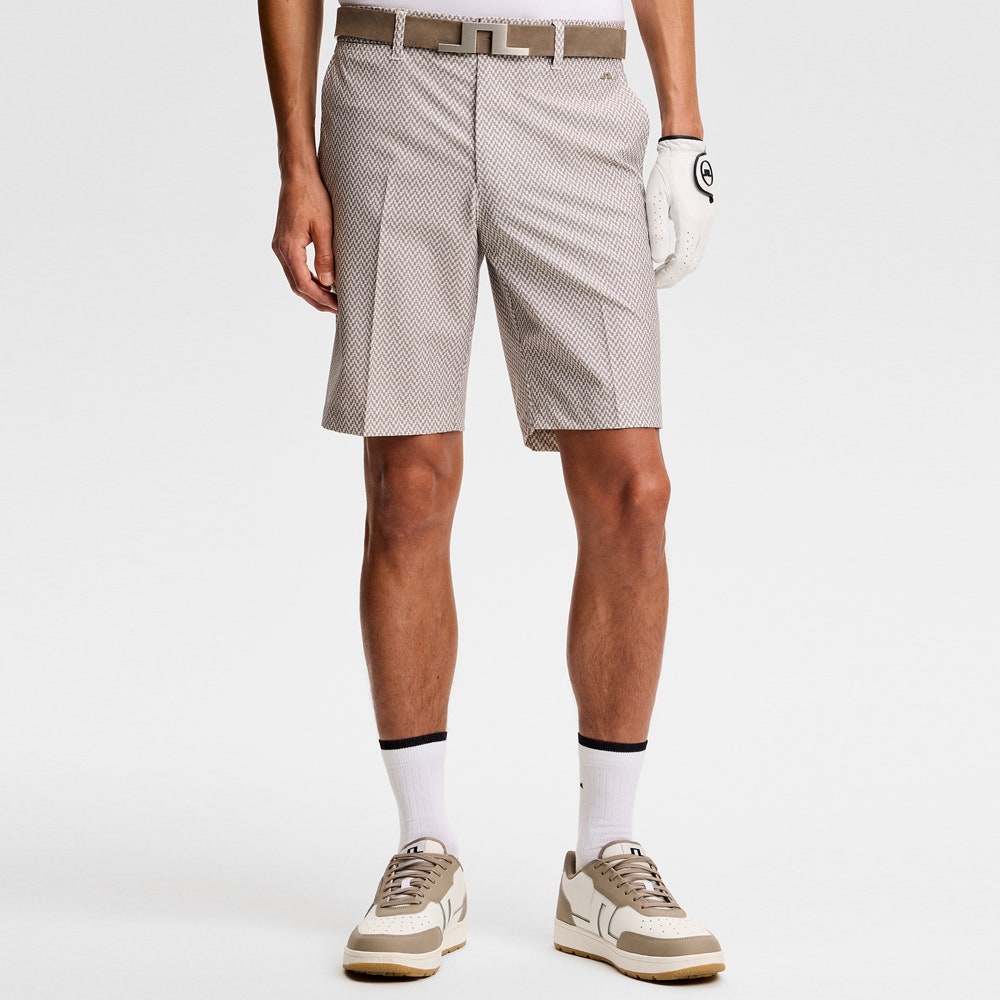 J.Lindeberg Golf Shorts - Eloy Print 10" - BS Brindle SS26