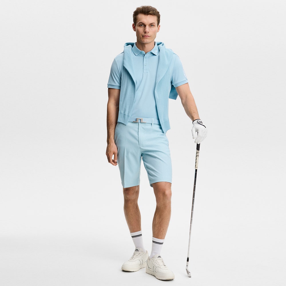 J.Lindeberg Golf Shorts - Eloy Print 10" - BS Skylight SS26