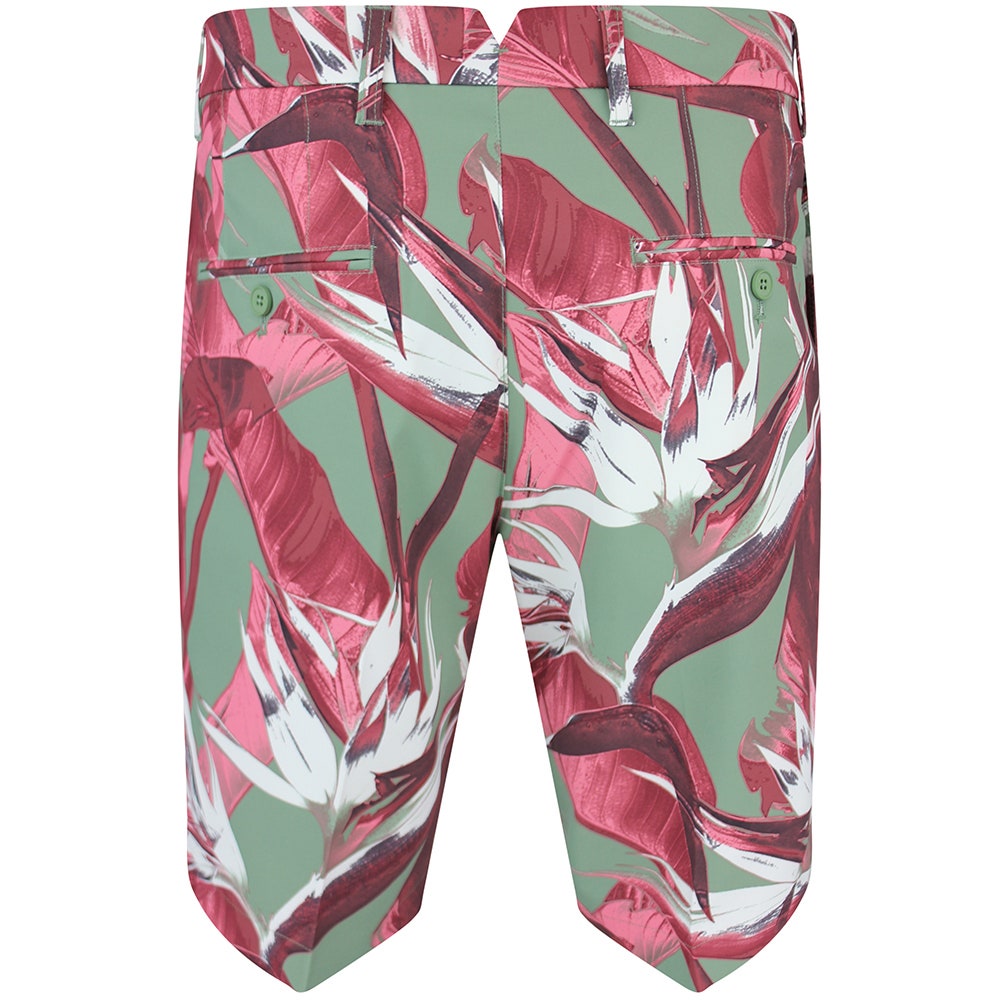 J.Lindeberg Golf Shorts - Eloy Print 10" - P. Hedge Green SS26