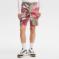 J.Lindeberg Golf Shorts - Eloy Print 10" - P. Hedge Green SS26