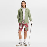J.Lindeberg Golf Shorts - Eloy Print 10" - P. Hedge Green SS26