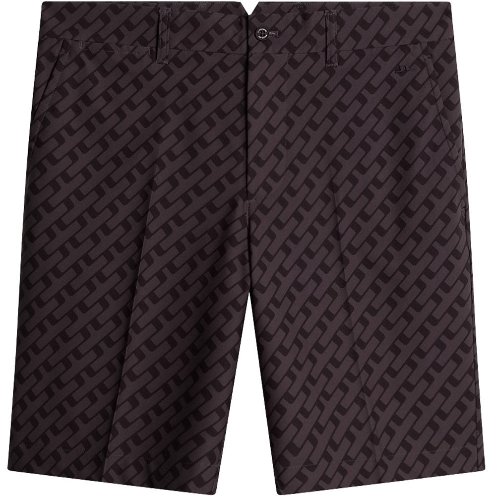 J.Lindeberg Golf Shorts - Eloy Print - Geo Tonal Black AW25