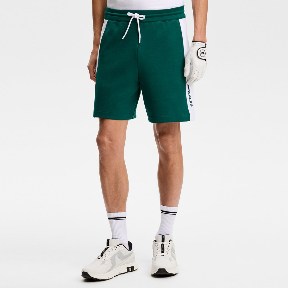 J.Lindeberg Golf Shorts - Gusta M Tour 26 Sweat - Forest Biome SS26