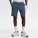 J.Lindeberg Golf Shorts - Vent Print 9" - LE Navy SH26