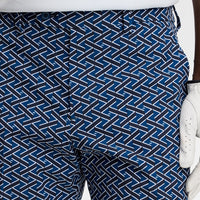 J.Lindeberg Golf Shorts - Vent Print 9" - LE Navy SH26