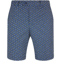 J.Lindeberg Golf Shorts - Vent Print 9" - LE Navy SH26
