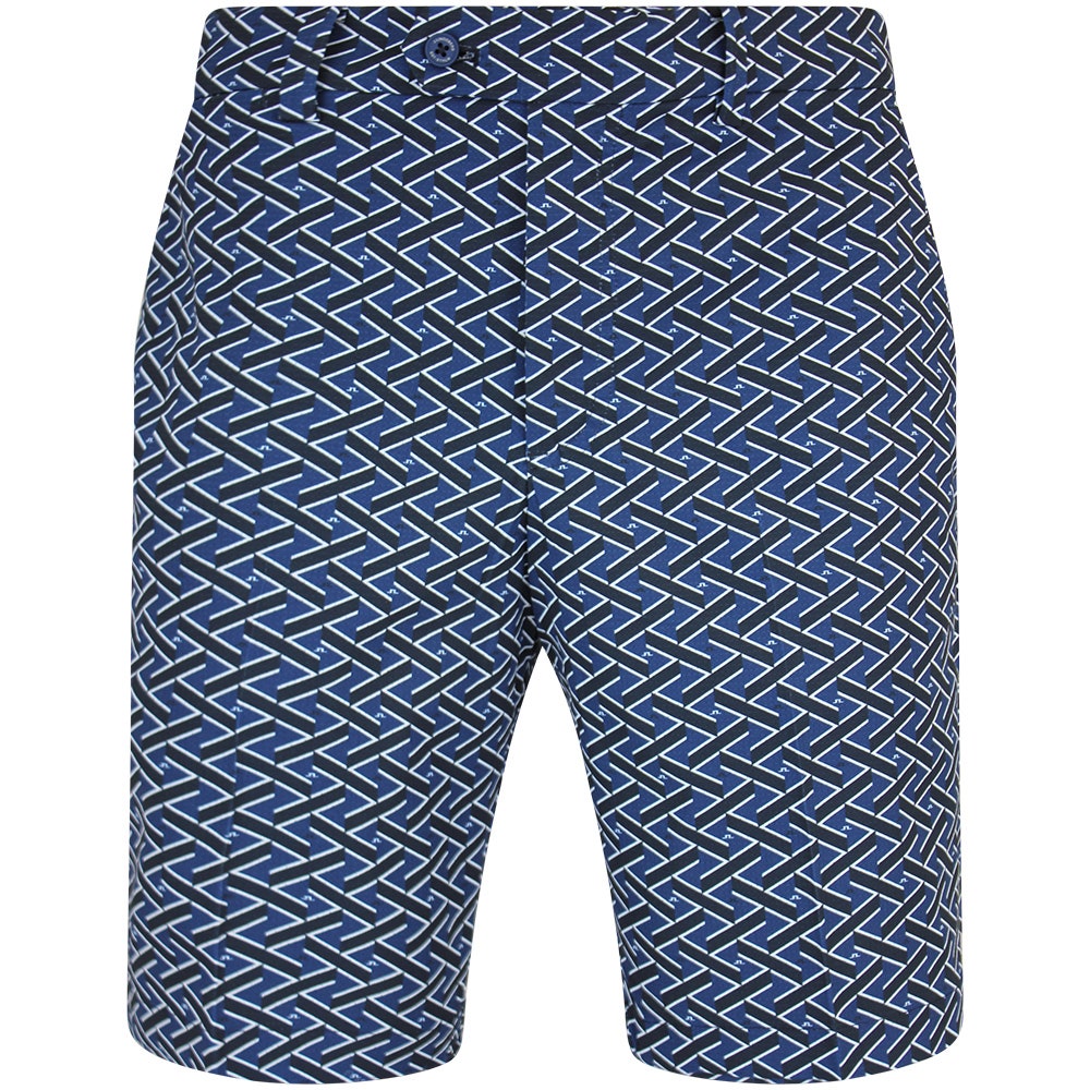 J.Lindeberg Golf Shorts - Vent Print 9" - LE Navy SH26