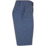 J.Lindeberg Golf Shorts - Vent Print 9" - LE Navy SH26
