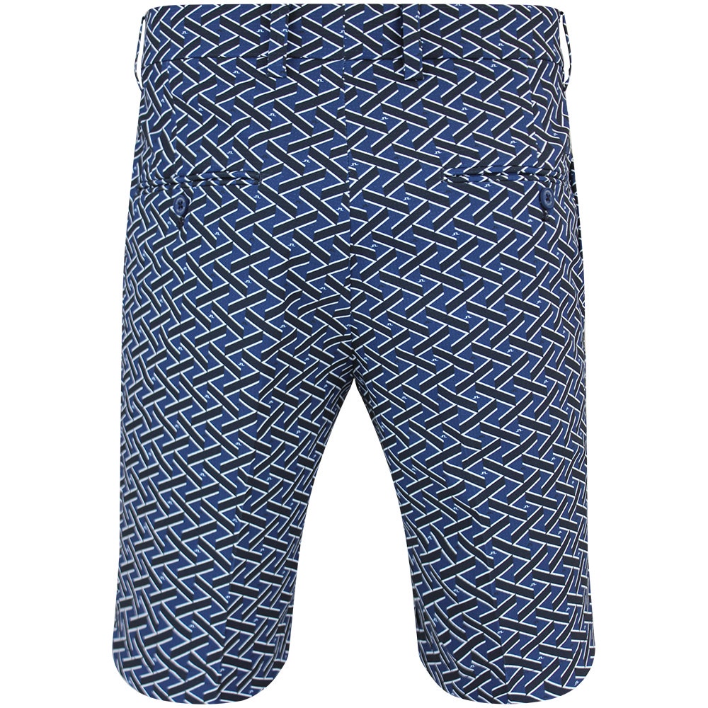 J.Lindeberg Golf Shorts - Vent Print 9" - LE Navy SH26