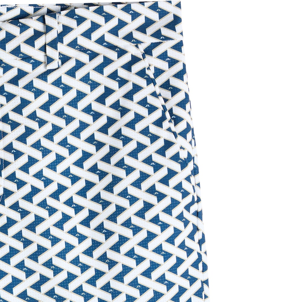 J.Lindeberg Golf Shorts - Vent Print 9" - LE White SH26
