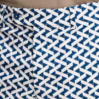 J.Lindeberg Golf Shorts - Vent Print 9" - LE White SH26