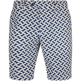 J.Lindeberg Golf Shorts - Vent Print 9" - LE White SH26