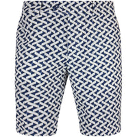J.Lindeberg Golf Shorts - Vent Print 9" - LE White SH26