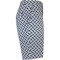 J.Lindeberg Golf Shorts - Vent Print 9" - LE White SH26