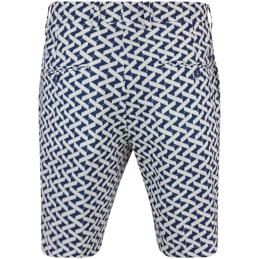 J.Lindeberg Golf Shorts - Vent Print 9" - LE White SH26