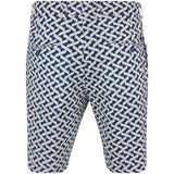 J.Lindeberg Golf Shorts - Vent Print 9" - LE White SH26