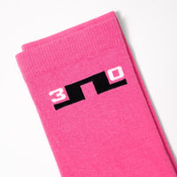 J.Lindeberg Golf Socks - 30Y Kameron Crew Length - Azalea Pink SH26