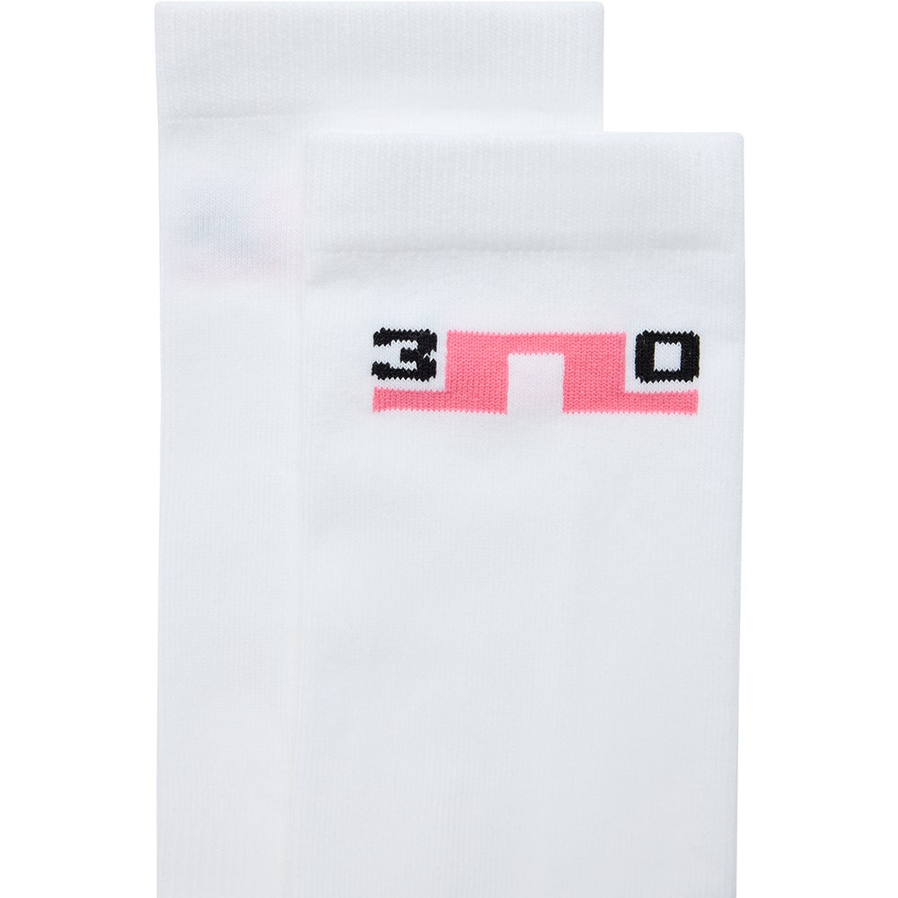 J.Lindeberg Golf Socks - 30Y Kameron Crew Length - White SH26