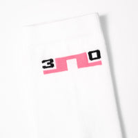 J.Lindeberg Golf Socks - 30Y Kameron Crew Length - White SH26