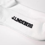 J.Lindeberg Golf Socks - 30Y Kameron Crew Length - White SH26