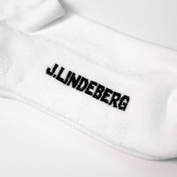 J.Lindeberg Golf Socks - 30Y Kameron Crew Length - White SH26