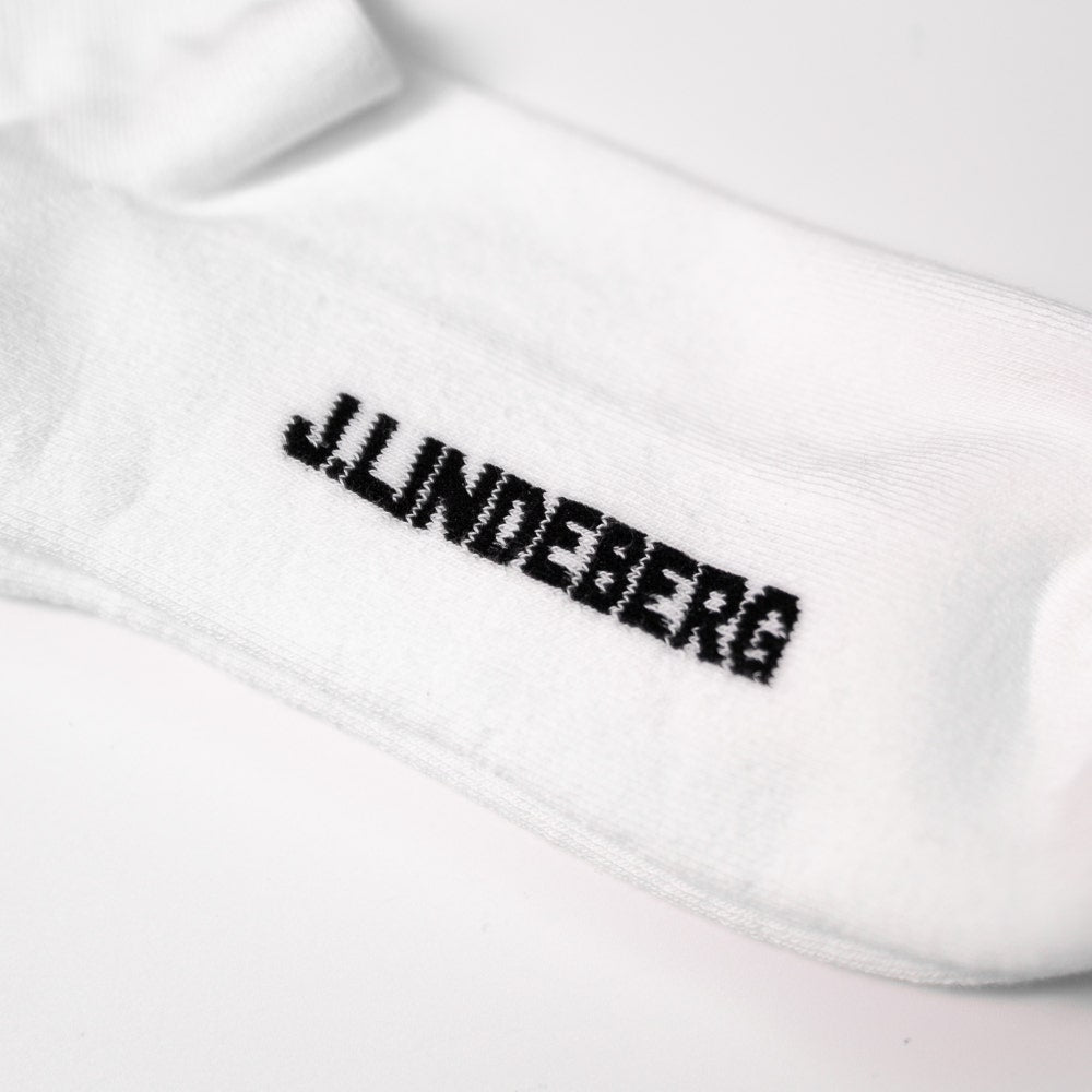 J.Lindeberg Golf Socks - 30Y Kameron Crew Length - White SH26