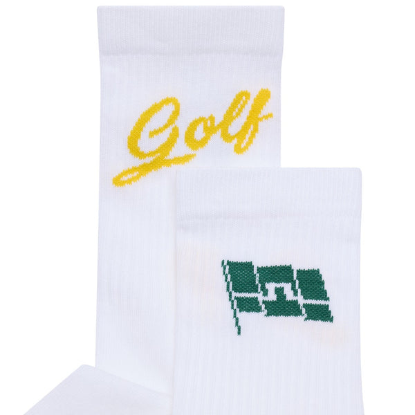 J.Lindeberg Golf Socks - Carden Tour Sock - White SS26