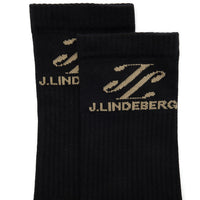 J.Lindeberg Golf Socks - Ellery Crew Length - Black AW26