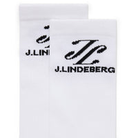J.Lindeberg Golf Socks - Ellery Crew Length - White AW26