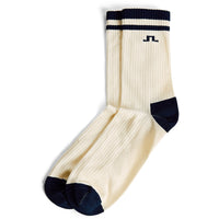 J.Lindeberg Golf Socks - Finny Crew Length - JL Navy SH26