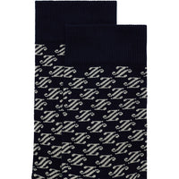 J.Lindeberg Golf Socks - Haugton Jacquard Crew - JL Navy AW26