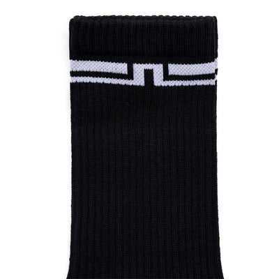 J.Lindeberg Golf Socks - Johnson Crew Length - 3 Pack Black SS26
