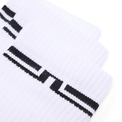 J.Lindeberg Golf Socks - Johnson Crew Length - 3 Pack White SS26