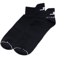 J.Lindeberg Golf Socks - Spin Ankle Length - Black AW26