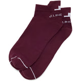 J.Lindeberg Golf Socks - Spin Ankle Length - Winetasting AW26