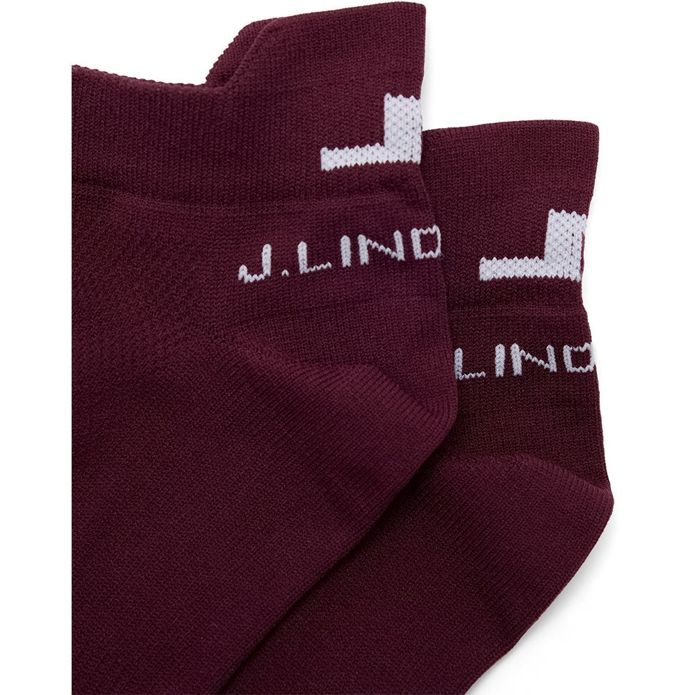 J.Lindeberg Golf Socks - Spin Ankle Length - Winetasting AW26
