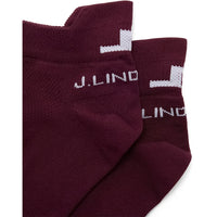 J.Lindeberg Golf Socks - Spin Ankle Length - Winetasting AW26