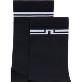 J.Lindeberg Golf Socks - Stratton Crew - Black AW26