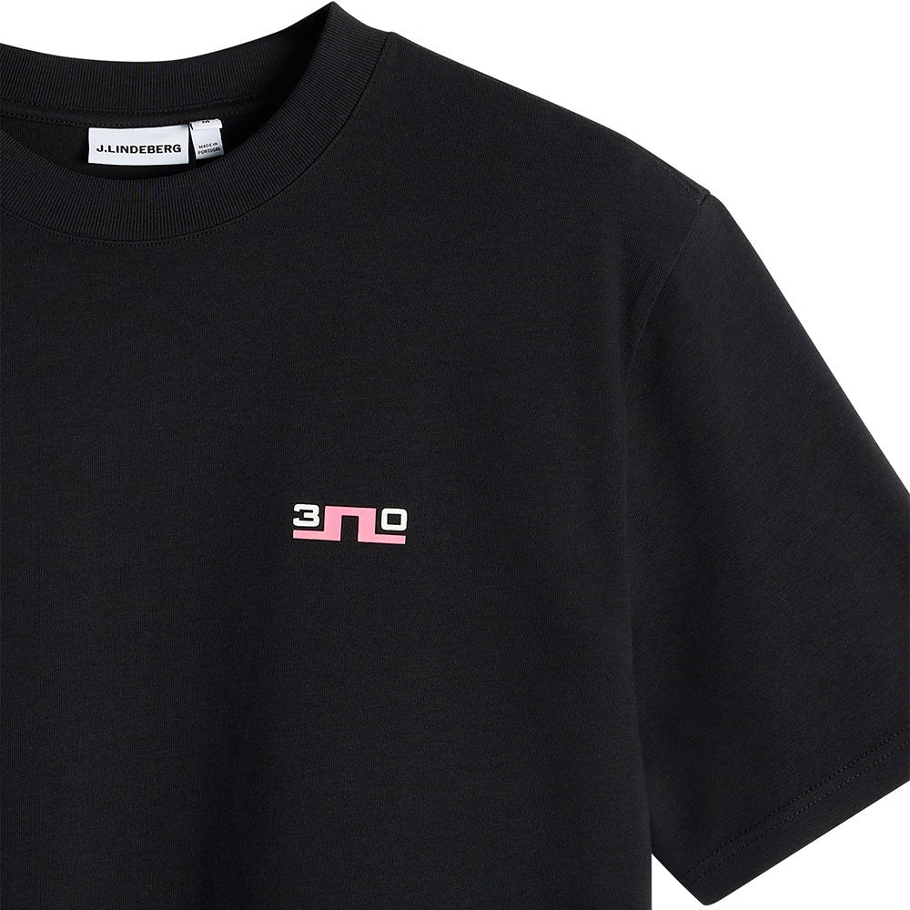 J.Lindeberg Golf T-Shirt - 30Y Hale Tee - Black SH26