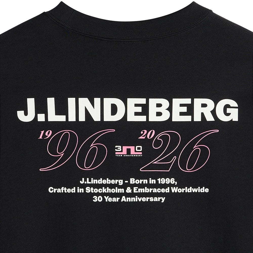 J.Lindeberg Golf T-Shirt - 30Y Hale Tee - Black SH26